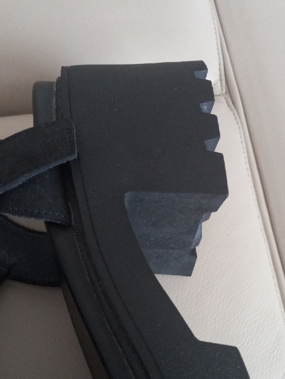 torrid Black Platform Chunky-Heel Sandals with Ankle Buckle - Picture 10 of 16